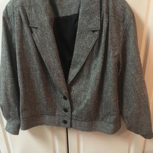 VTG PENDLETON GRAY TWEED JACKET-20W
